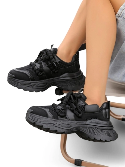 Royalfashion Női sportos sneakers vastag talpon Loness
