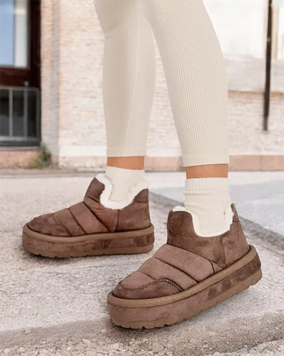 Royalfashion Női Zoeno rövid csizma a'la hócsizma