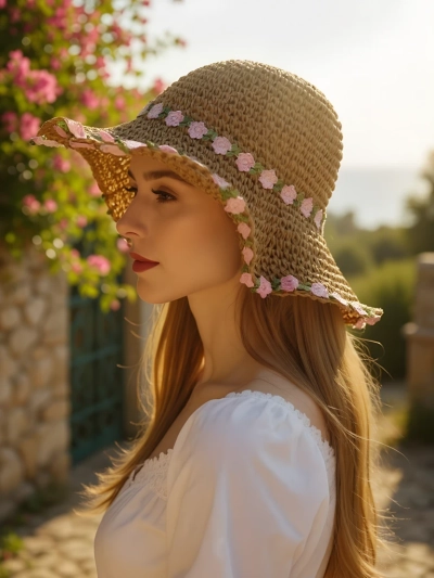 Royalfashion Női szalmakalap Malvera