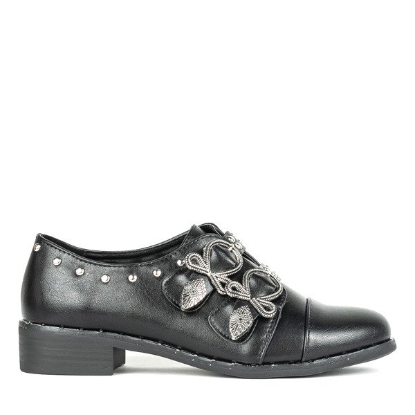 Fekete magas sarkú cipő a Stavomenától - Lábbeli