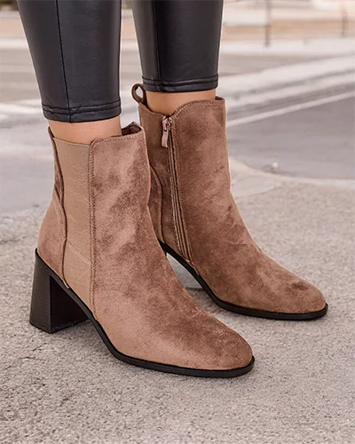 Royalfashion Női bokacsizma sarkú Enotto