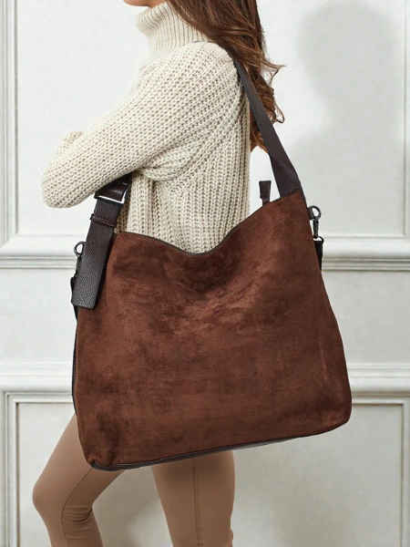 Donenn női shopper táska öko-velúrból