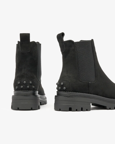 Royalfashion Fekete női szigetelt Comfy Walk csizma