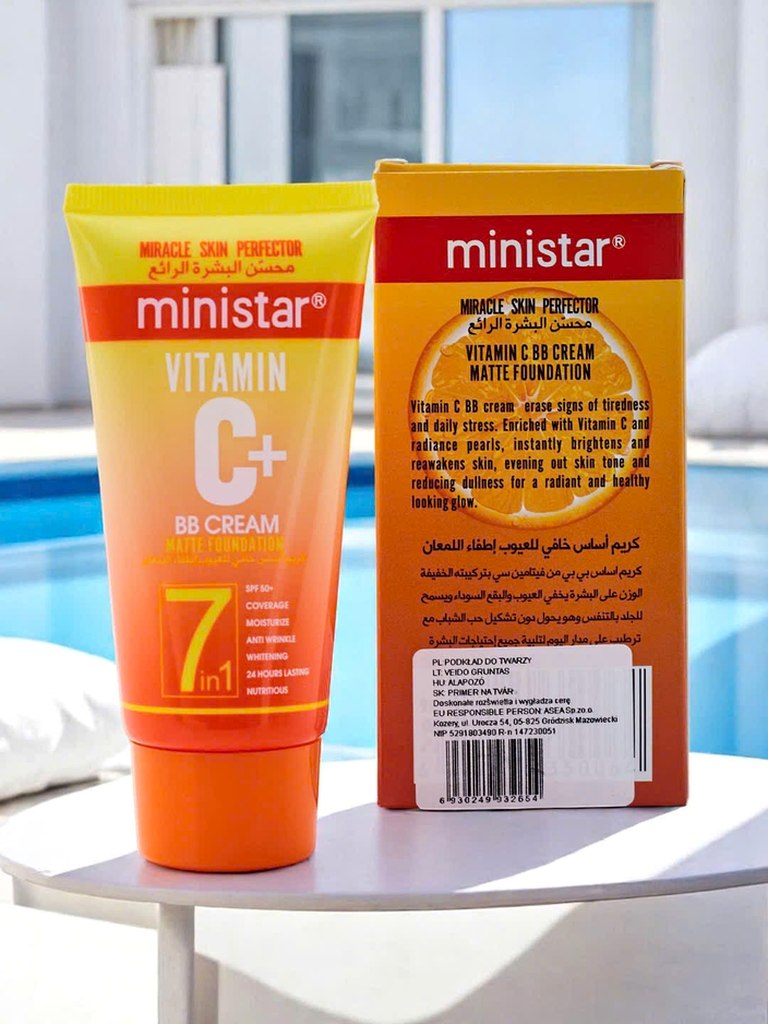 MINI STAR Hidratáló BB krém C-vitaminnal, matt hatással Ivory