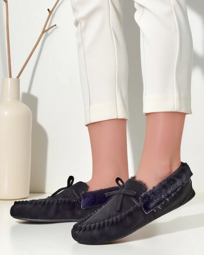 Royalfashion Női mokaszinok bundával Ahtikes