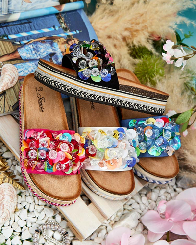Royalfashion Női Loassa strasszos flip-flop