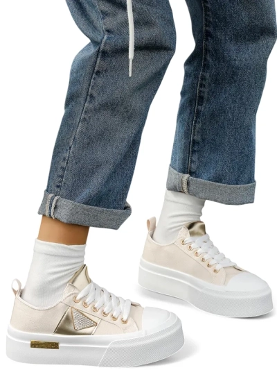 Royalfashion Női platform sneaker Arany Világ