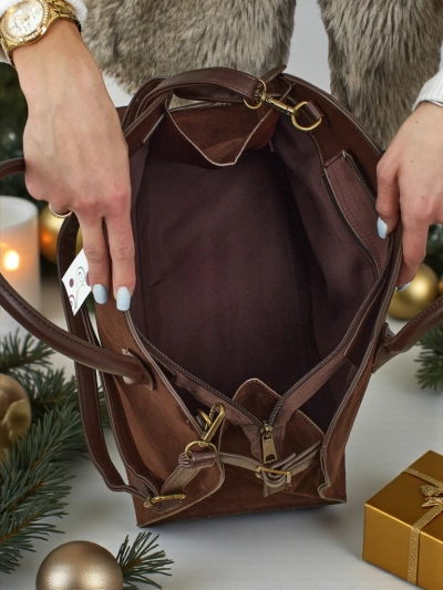 Dorelle női shopper táska, öko-velúr