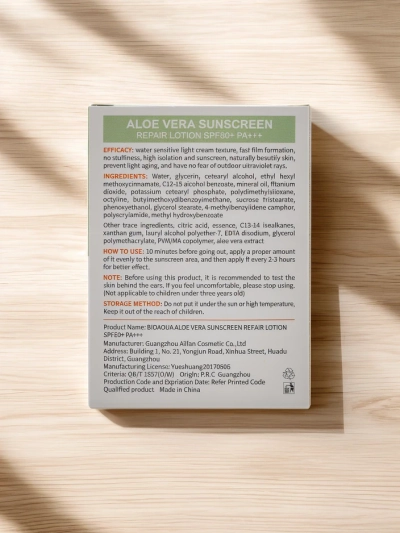 Bioaqua Napvédő Krém Aloe Vera-val 60 SPF 40g