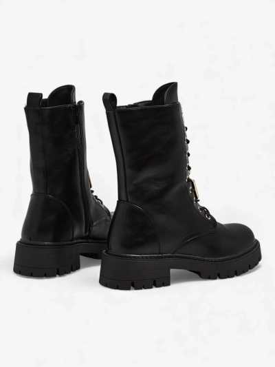 Venit női öko bőr fűzős bokacsizma