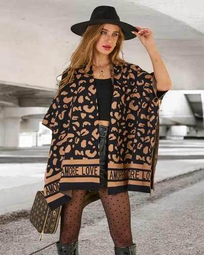 Royalfashion Női print poncsó