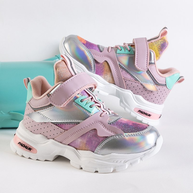 Rózsaszín lány sportcipők Klarika - Cipők