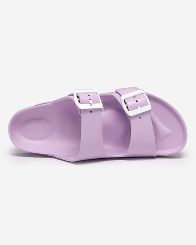 OUTLET Lila csatos női papucs Teliwo - Lábbeli