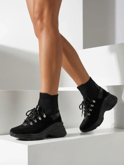 Royalfashion Női fekete, szigetelt Aleppo tornacipő