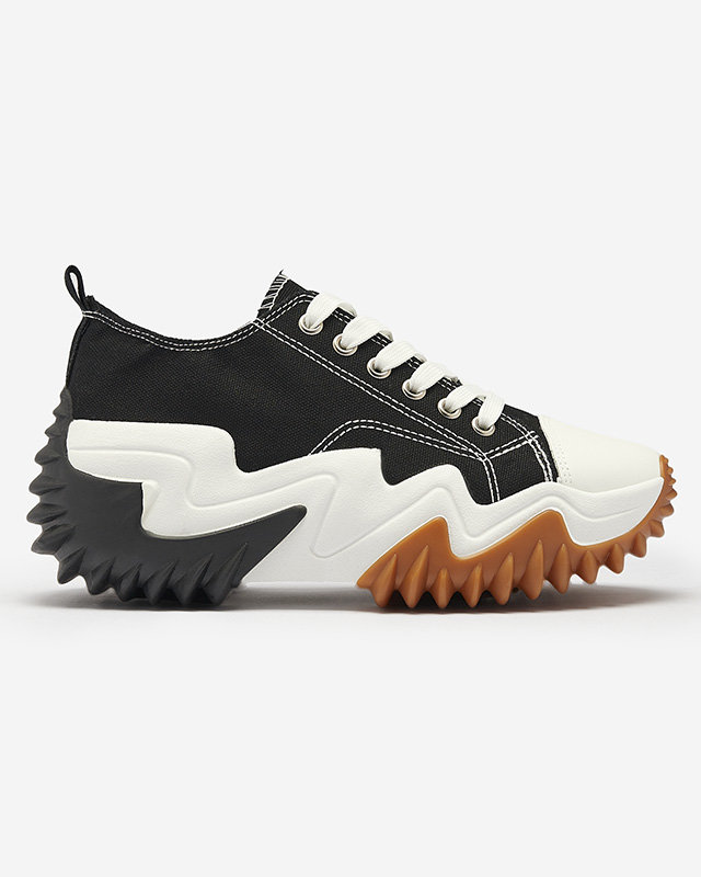 Sportcipő a'la tornacipő fekete színben Ascota- Footwear