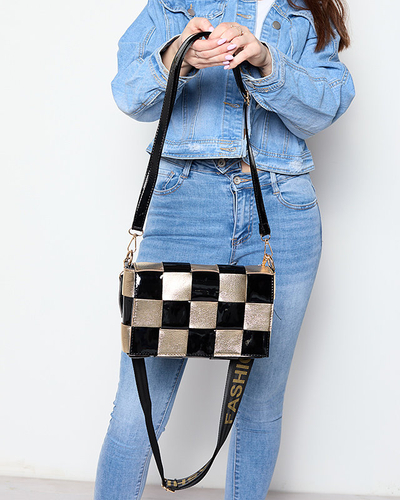 Fekete-arany kisméretű női kézitáska - Kiegészítők