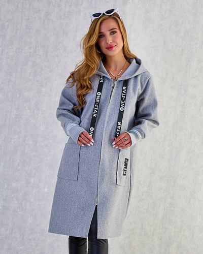 Royalfashion Női kabát a'la kabát térdig érő