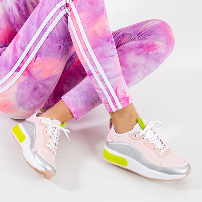 OUTLET Rózsaszín és szürke női sportcipő Tituana - Lábbeli