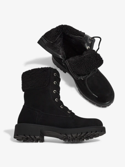 Trevolla női öko velúr fűzős bokacsizma