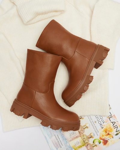 Camel női csizma vastagabb talppal Rerann- Lábbeli