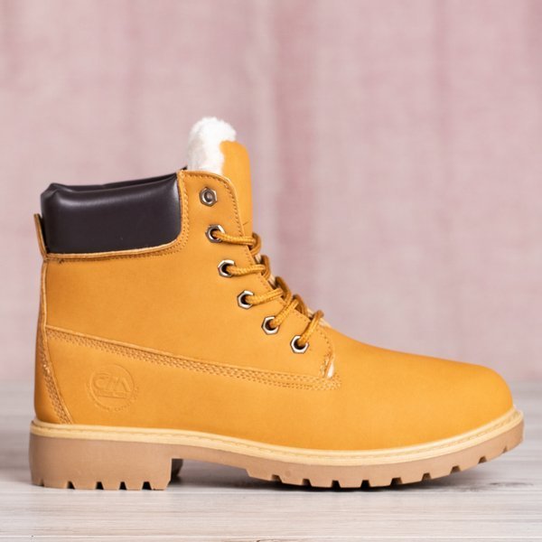 Brązowe trapery z ociepleniem Polar Bear - Obuwie