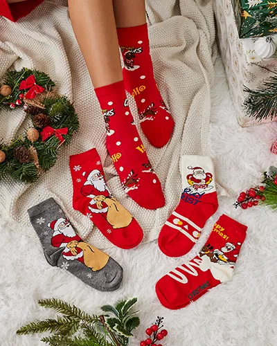 Royalfashion Női Hosszú Ünnepi Zokni 5/csomag
