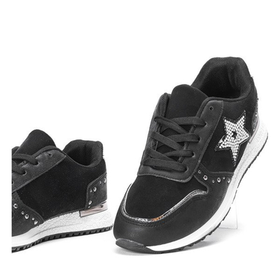 Czarne buty sportowe z gwiazdką Emiliana - Obuwie