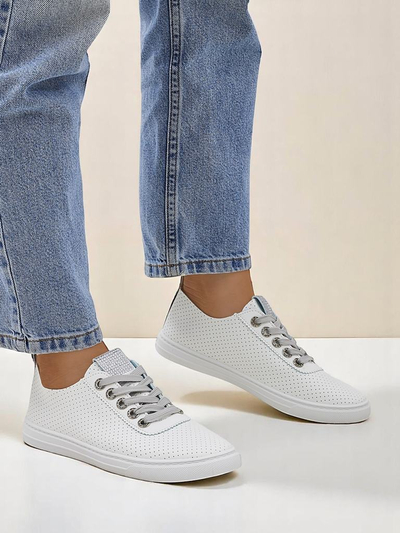 Royalfashion női környezetbarát műbőr tornacipő PureWalk