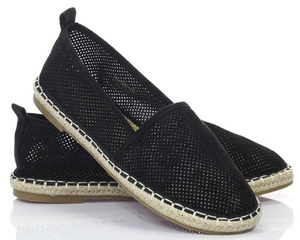 OUTLET Black espadrilles - Cipő