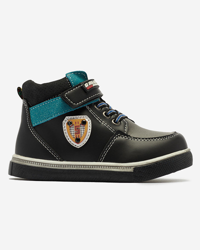 Fekete fiú csizma Wiasio- Footwear