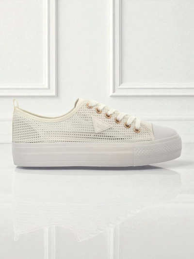 Női fehér Ariadne Mesh sneaker – szellős tornacipő lapos talpon