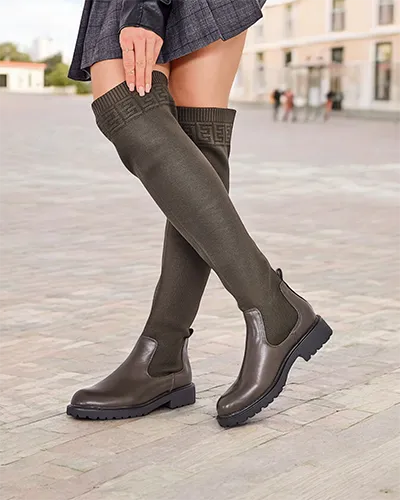 Royalfashion Női belebújós csizma Bifonus