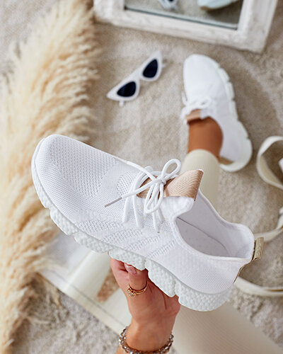 Fehér és bézs női sportcipő Baym - Lábbeli