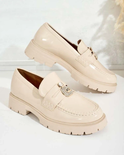 Royalfashion Női lakkozott mokaszin Bemies