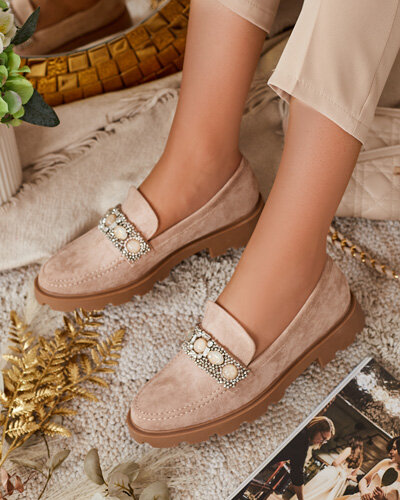 Royalfashion Női mokaszin színes cirkószegekkel Nel