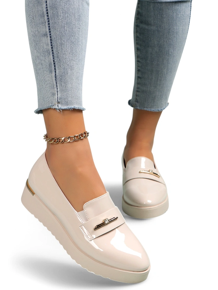 Royalfashion Női műbőr loaferek Arefel