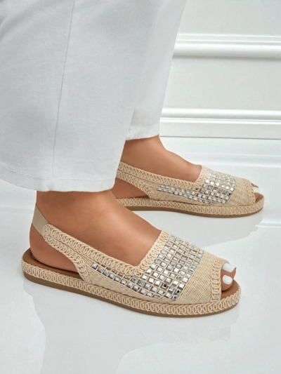 Női espadrille szandál strasszkövekkel Belle Sparkle