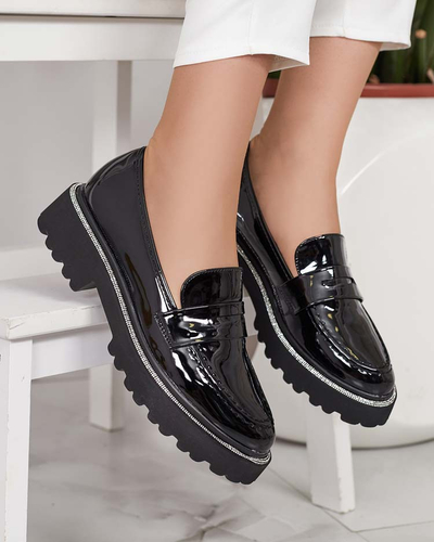 Royalfashion Női lakkozott mokaszin Deru