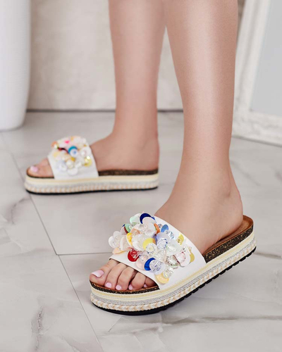 Royalfashion Női Loassa strasszos flip-flop