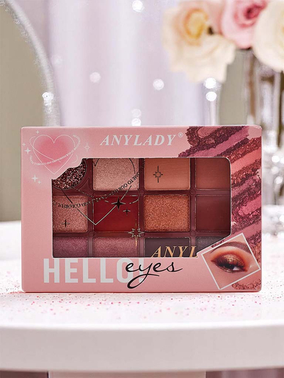12 színű szemhéjpúder paletta Ruby Glamour