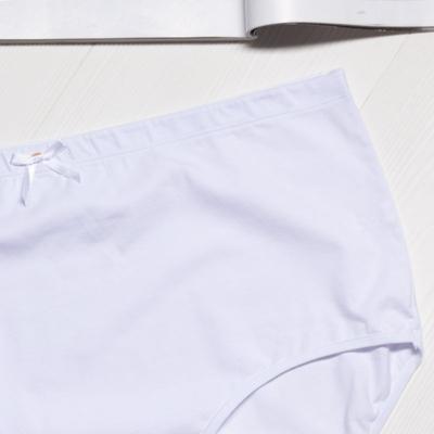 Női fehér pamut bugyi PLUS SIZE - Fehérnemű