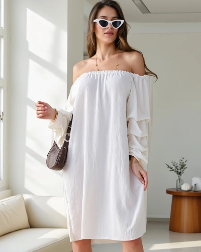 Royalfashion Simogató női ruha spanyol stílusban, volánokkal