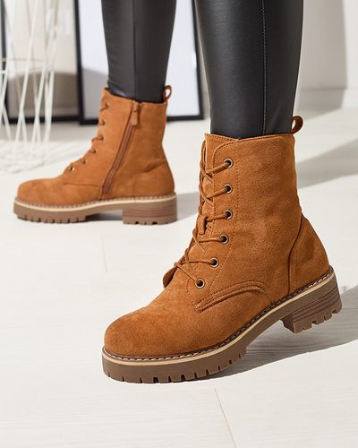 Barna női trapper csizma Priviea - Lábbeli