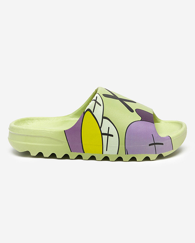 OUTLET Zöld női papucs az Elminotól - Cipők