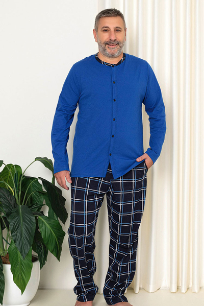 Royalfashion Férfi sötétszürke pizsama