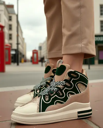 Royalfashion Magas női sportcipők rejtett sarokkal Oblaffi