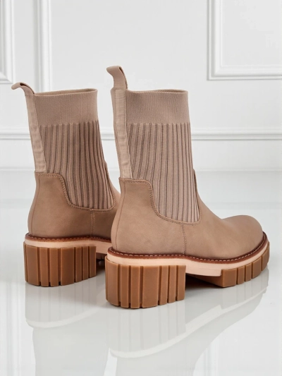 Ivy Storm női, vastag sarkú bokacsizma ökológiai bőrből