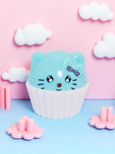 Gyermek ajakbalzsam cicával egy cupcake-ben – hidratál és regenerál