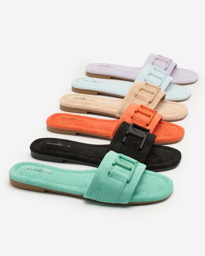 Royalfashion Kék női flip-flopok csattal Rydr