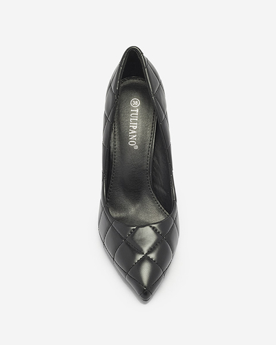 Női steppelt pumpa fekete színben Duclisa- Footwear